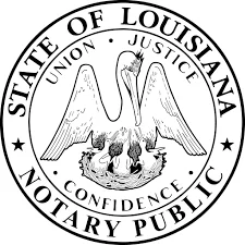Seal for a State of Louisiana Notary Public